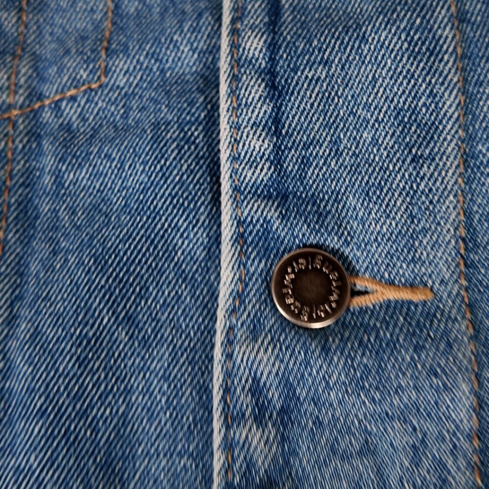 🔥 Vintage Wrangler Blanket-Lined Denim Trucker Jacket - Large 🔥 - Picture 8 of 10